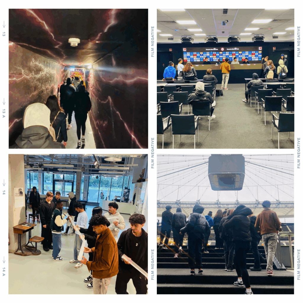 Bilder aus der Kabine und dem Stadion