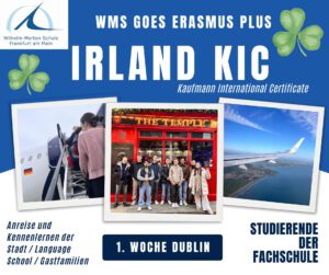 WMS goes Erasmus Plus, Irland KIC