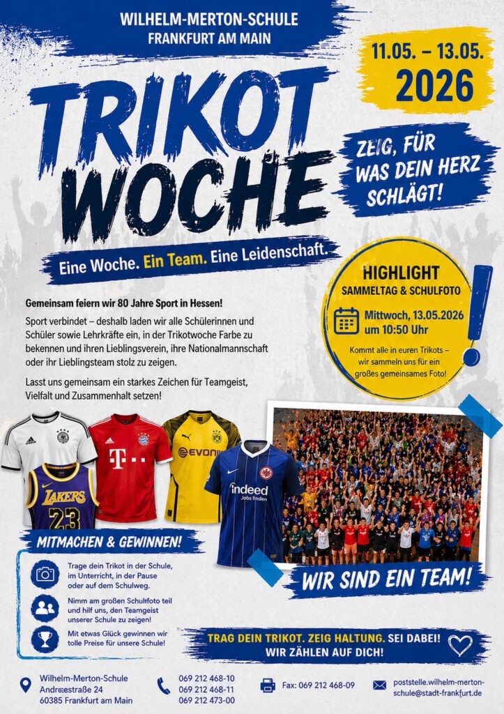 Werbeplakat Trikottag